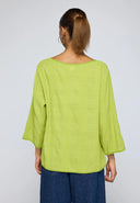 Luukaa Elira Woven Top In Lime