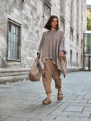 Lofina Sandals Taupe Woven Sliders