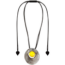 Zsiska Ori Adjustable Bead Pendant in Grey