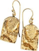 Zsiska Lumi Gold Foil Earrings