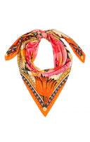 Wild Square Medium Scarf In Rose Wild