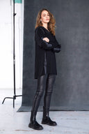 Naya Leatherette Legging In Black