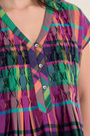 Sahara Madras Coloured Check Top