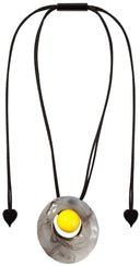 Zsiska Ori Earrings in Grey/Yellow