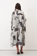 Bize Naxos Kimono Coat In Cloudy Grey
