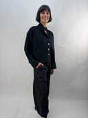Yacco Maricard Short Cotton Jersey Jacket in Black