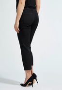LauRie  Regular Piper 7/8 Trouser with Zip Black