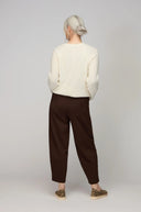Sahara Ponte Bubble Trouser In Chocolate