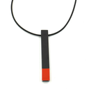 Christina Brampti  Long Necklace K2411 With Aluminium Bar Red Tip