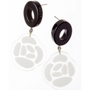 Zsiska Roselyn White Earrings