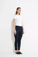 Tirelli Crop Straight Pant in Navy