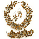 Lotusfeet Tigers Eye Drop Earrings