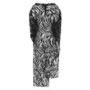 Xenia KUM12 Self Patterned Black Tunic
