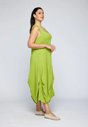 Luukaa Calista Sleeveless Dress In Lime