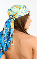 Wild Square Medium Scarf In Blue Wild
