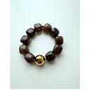 Zag Beaded Bracelet With Ball In Coffee