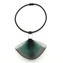 Christina Brampti Necklace K2433 Short Rubber and Net in Green