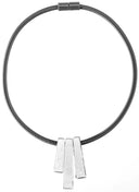 Zsiska Radiance Short Necklace In Silver/Grey