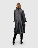 Alembika Shirt dress with Velvet Print Side Panel and Large Pocket