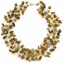 Lotusfeet Wire Work Choker in Tigers Eye
