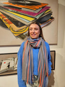 Salisa Stripes Galore Scarf Grey Multi