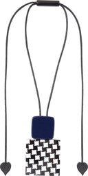 Zsiska November Adjustable Necklace In Navy