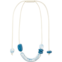 Zsiska Drop Earring In Blue/Cream Marble