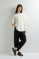 Sahara Ponte Bubble Trouser In Black