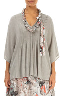 Grizas Silk Mix  Bead Necklace In Stone Multi