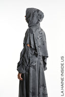 La Haine Hooded Sweat Shirt in Grey