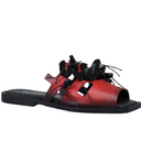 Papucei Nashi Flat Sandal in Red