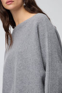 Sahara Merino Rib Detail Jumper In Dove