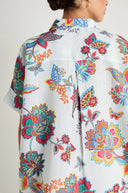 Sahara Botanical Floral  Linen Long Shirt