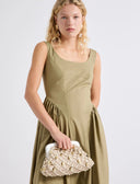 Marella Mlafascia Handbag In Stone/Gold