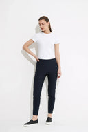 Tirelli Crop Straight Pant in Navy