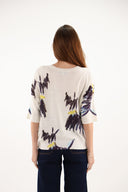 Estheme Sweater with Abstract Dog Print