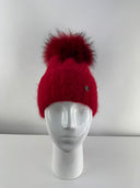 Rabionek Fur Pom Pom Hat In Red