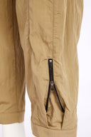 Naya Pull On Trousers With Zip Cuff Hem In Tan