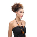 Zsiska MTOR Long Adjustable Tortoiseshell Beads