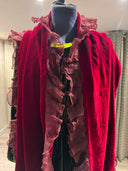 Grizas Long Velvet Scarf In Red