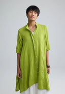 Luukaa Vela Woven Dress In Lime