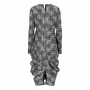 Xenia Vino Dress in Black/White