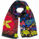 Oska Scarf 6915 Multi Teal Print