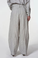 Baci Pin Stripe Trouser In Salt