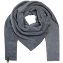 Henriette Steffensen Fleece Triangle Scarf in Grey
