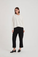 Tirelli Textured Spot Knit in Ivory