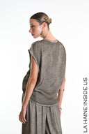 La Haine Ruched Tunic in Fango