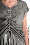La Haine Ruched Tunic in Fango
