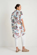 Sahara Botanical Floral  Linen Long Shirt