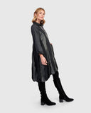 Alembika Shirt dress with Velvet Print Side Panel and Large Pocket